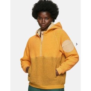 Outdoor Voices Yellow Megafleece half Zip Hoodie